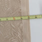 Gold Beige Lace Fabric Tablecloth Cover with Palm Tree Design Motif 34" Square