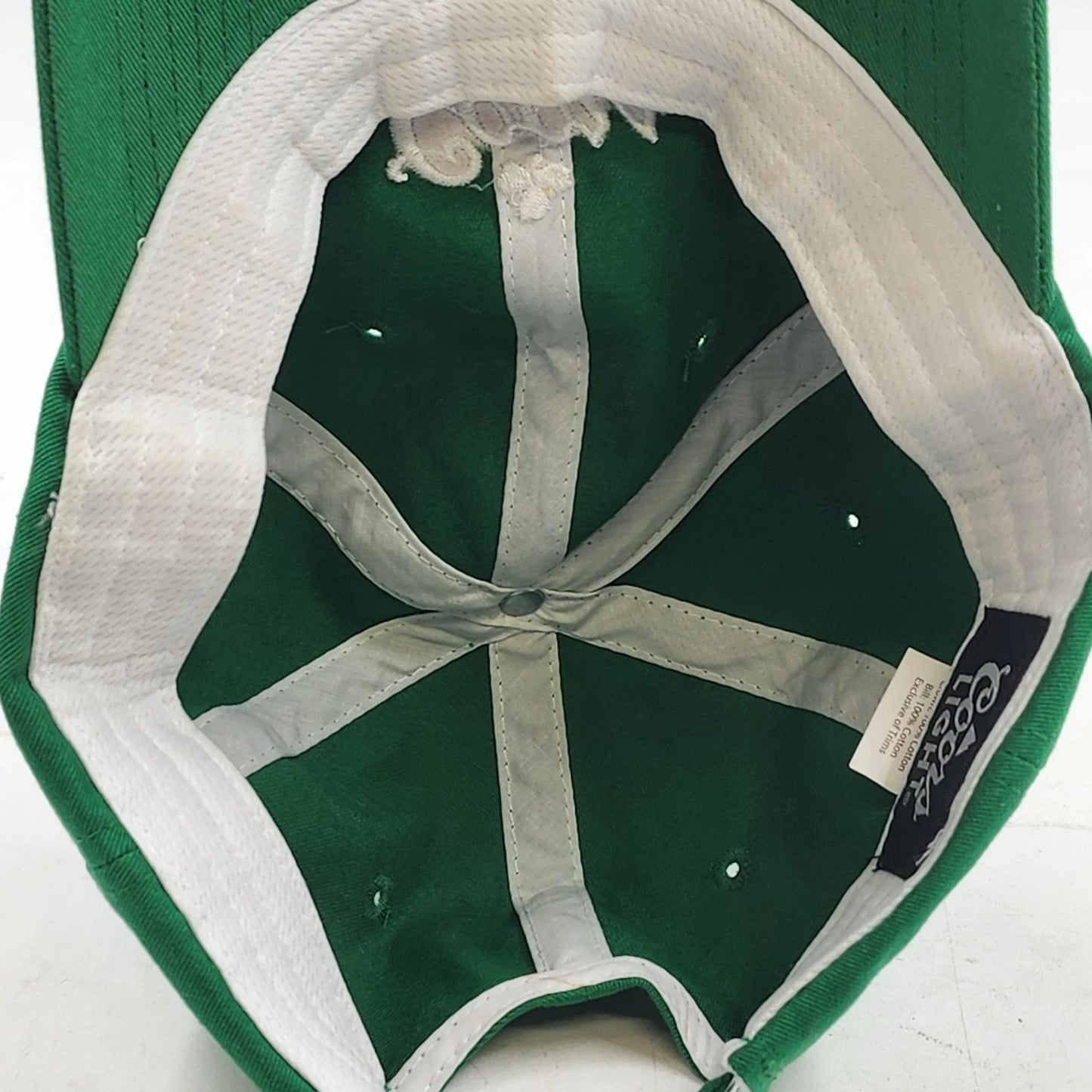 Coors Light St Patricks Day Hat Green 100% Cotton Adjustable Baseball Cap Vtg