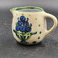 Hadley Pottery Oversize 12 oz Creamer 3.5" Blueberry Bouquet Hand-Painted Vtg