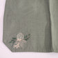 2 pc Green Canvas Needlepoint Placemats Pine Cone Nature Embroidered 17"x12"