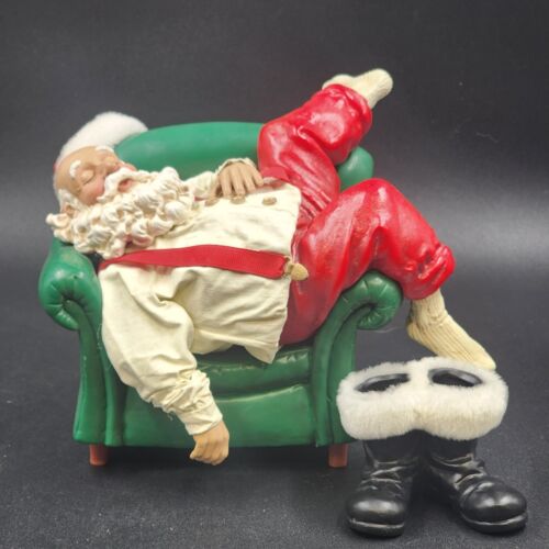 Possible Dreams CATCHING SOME Zs Santa In Chair Boots At His Side Clothtique '99