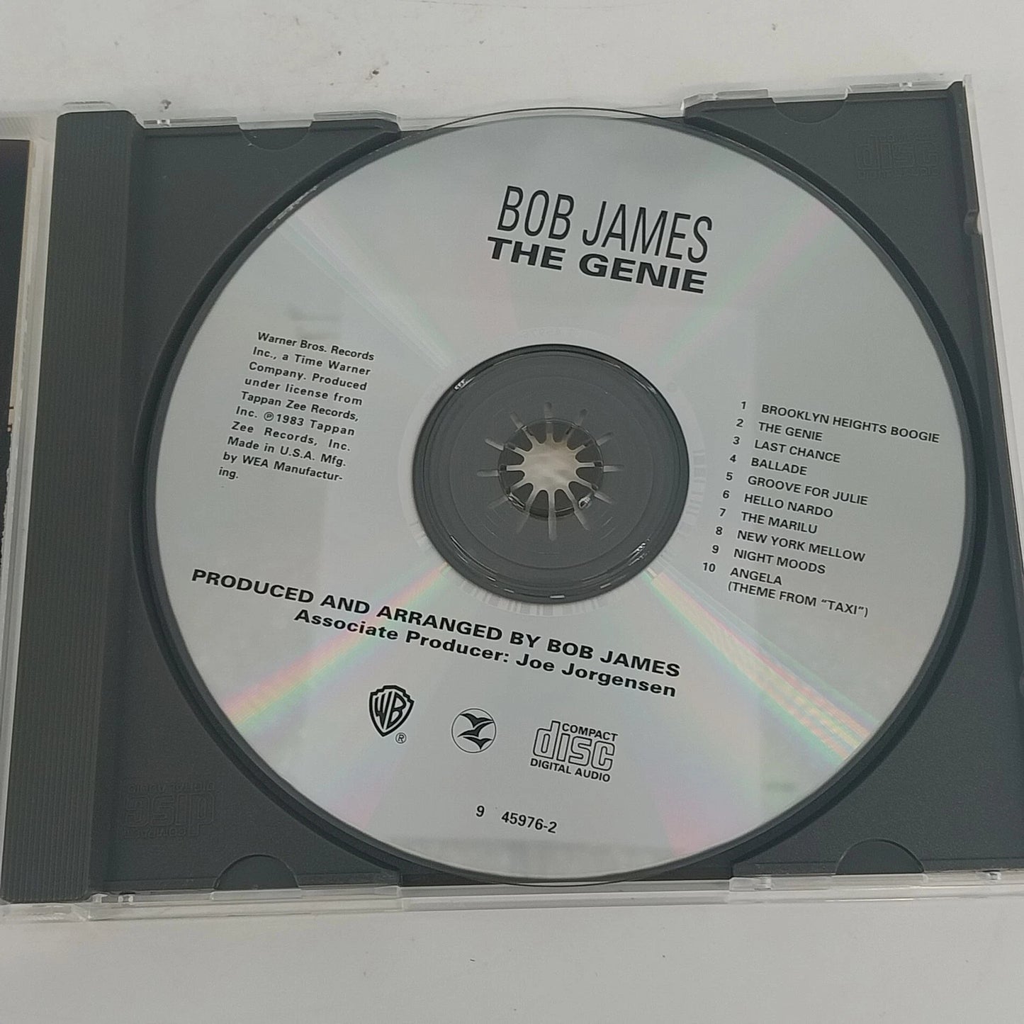 Bob James The Genie CD Jazz Fusion Theme From Taxi Warner Bros 1983 Smooth Jazz
