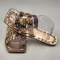 Pierre Dumas Spike-1 Studded Sandal Slide Womens Shoes Size 10 Lucite Color