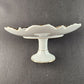 HB Japan White Porcelain Pedestal Dish Compote Hand Painted Roses Gold Trim 3471