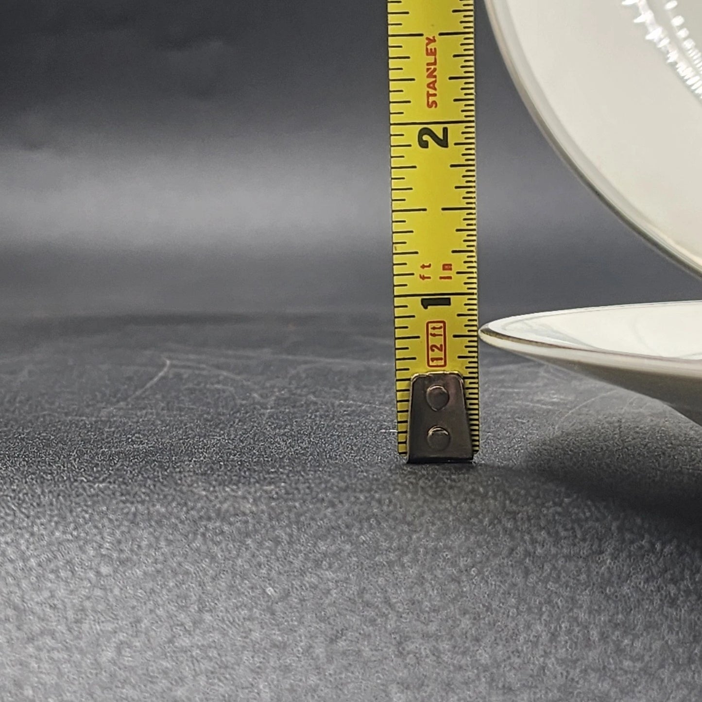 Noritake Crest 6 Piece Place Setting Lily of the Valley 5421 Platinum Trim Vtg