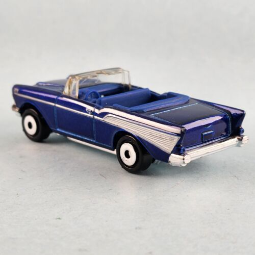 1997 Matchbox 1957 Chevrolet Bel Air Convertible Blue 1 66 Scale