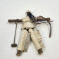 Handmade Wood Hunter Rustic Figure 7" Bow Leather Clothing Folk Art Primitive