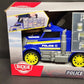 NEW Dickie Toys Police Truck Carry Case 9 Die Cast Cars 18 Accessories