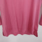 Talbots Pink Tunic Top Women SP 3/4 Sleeve Supima Cotton Modal 21" Crew Neckline