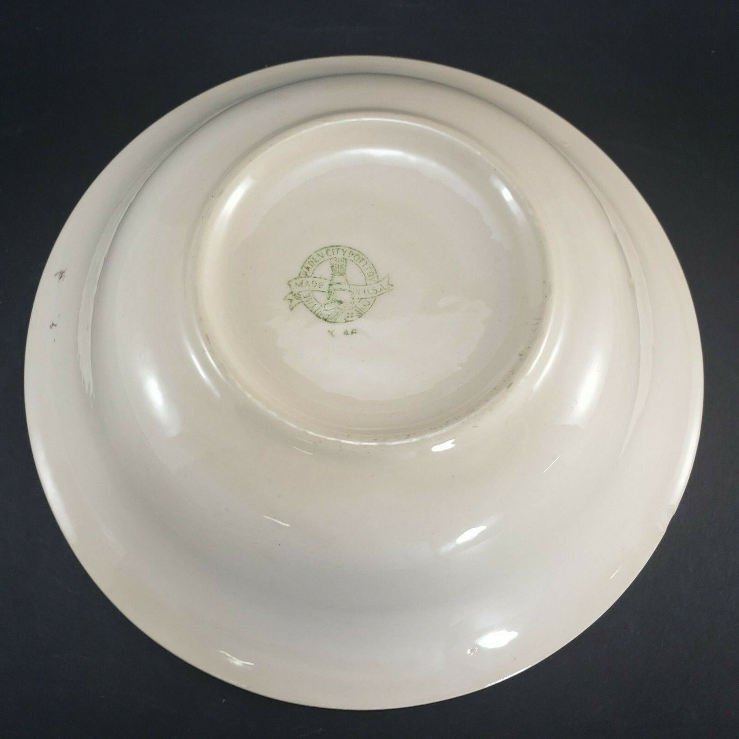 Paden City Marlene Lace Vegetable Bowl 8 Inch Vintage Crazed