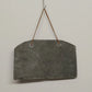 Hand Painted Slate Peace Plaque Dove Star Wall Decor 10.5" Leather Hanger