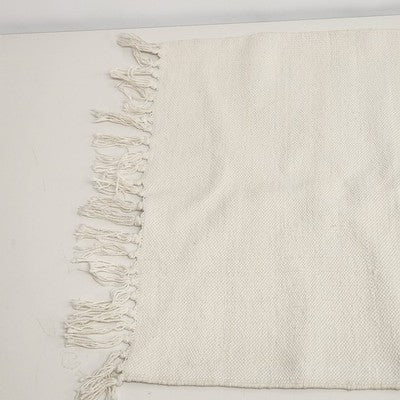 Wall Hanging Area Rug Christmas Pattern Fabric Panel Fringed Heavy Cloth 36"x20"