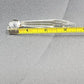 4 Icicle Spear Crystal Glass Vintage Prisms 2.9" w Octagon Accent Wire Connector
