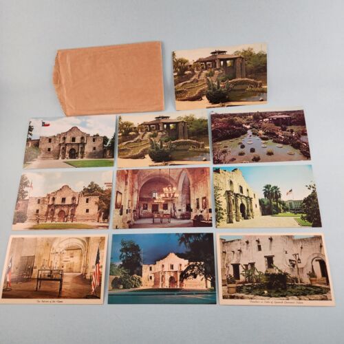 10 Alamo San Antonio TX Postcard Photo Cards PC Unused Chinese Sunken Garden