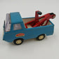 Tonka Mini Tow Service Truck 7" Wrecker Blue Pressed Steel Metal 1970s