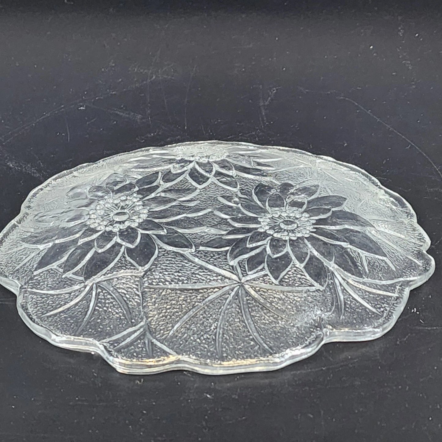Indiana Glass Lily Pons 8 Inch Clear Depression Salad Plate