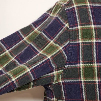 Timberland Men’s Medium Plaid Flannel Shirt Green BlueTimberland Button Down
