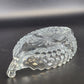 Fostoria American Relish Boat Divided Clear Glass Cubist Dish 11 Inch