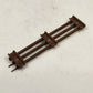 16 Model Train Straight Track Sections O Gauge 10" Long Brown Ties Rusty Vintage