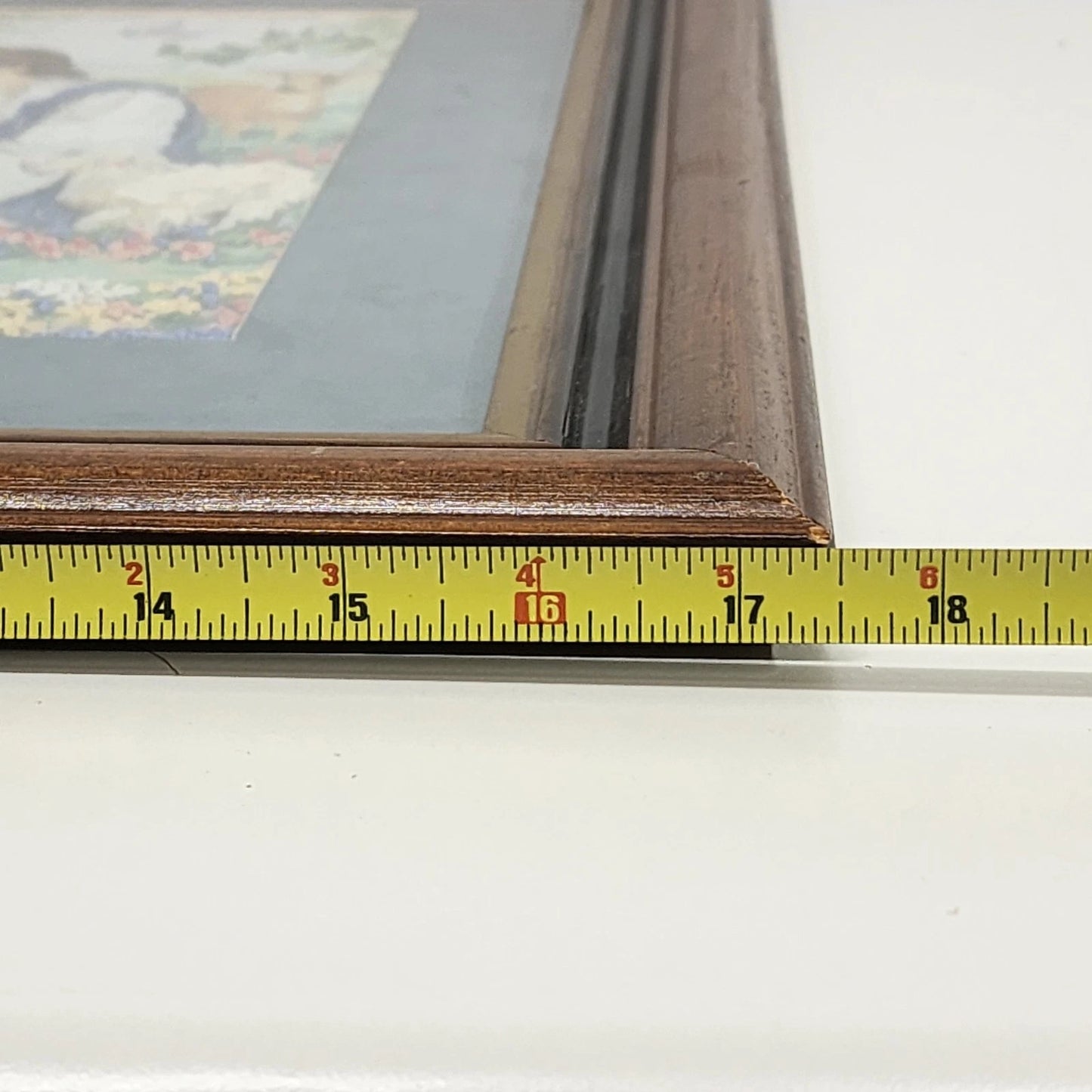 Framed Wall Art Jesus in Garden Surrounded by Animals "I Am the Good Shepherd"