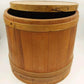 Shaker Firkin Primitive Wooden Sugar Pail Bucket Pantry Box No Handle 15" x 14"