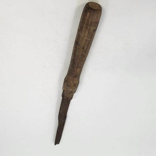 Repurposed Flat File Concave Scraper Gouge Woodworking Tool 18.25" Vintage