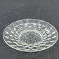 Vintage Jeannette Cube Pattern Bread Plate Clear Depression Glass 6 Inch
