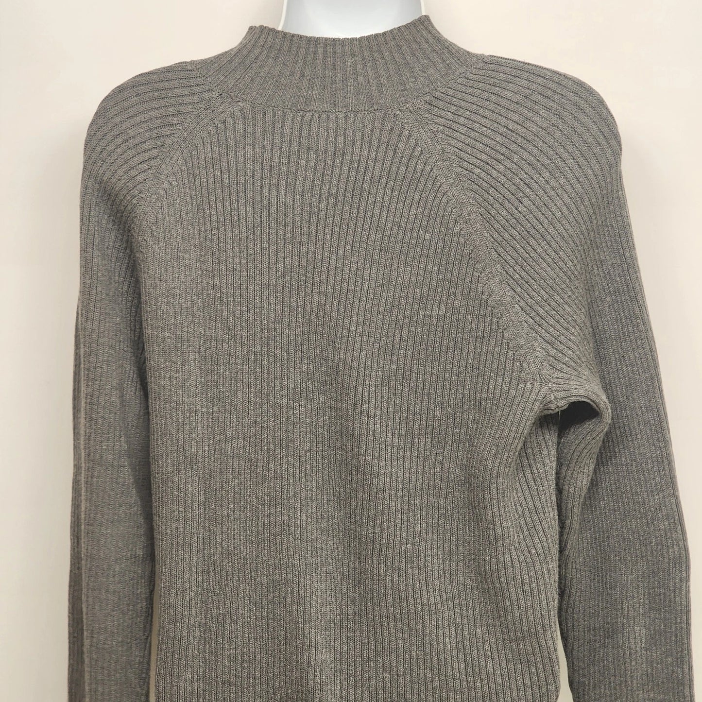 Studio Works Gray Cable Knit Turtleneck Sweater Women L
