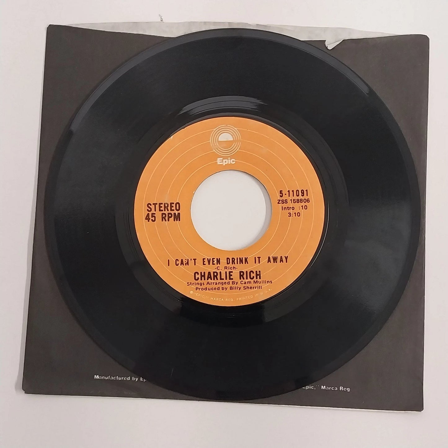 Charlie Rich 45 RPM Vinyl Lot 4 Country Singles Epic RCA 1973-74 Behind Closed