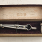 Compass Instrument And Optical Drawing/Drafting Tool With Original Case Vintage