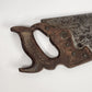 Disston 26" Crosscut Hand Saw Carved Wood Handle Carpenter Tool Vintage USA