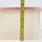Tupperware Modular Mates 1620-1 Clear Storage Canister Pink Lid 1623-2 Vintage