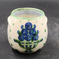 Hadley Bouquet Oversize Sugar Bowl and Lid M A Hadley Pottery Blueberry Design