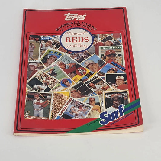 Cincinnati Reds 1987 Topps Surf Baseball Card Book Vintage MLB Collectible Guide