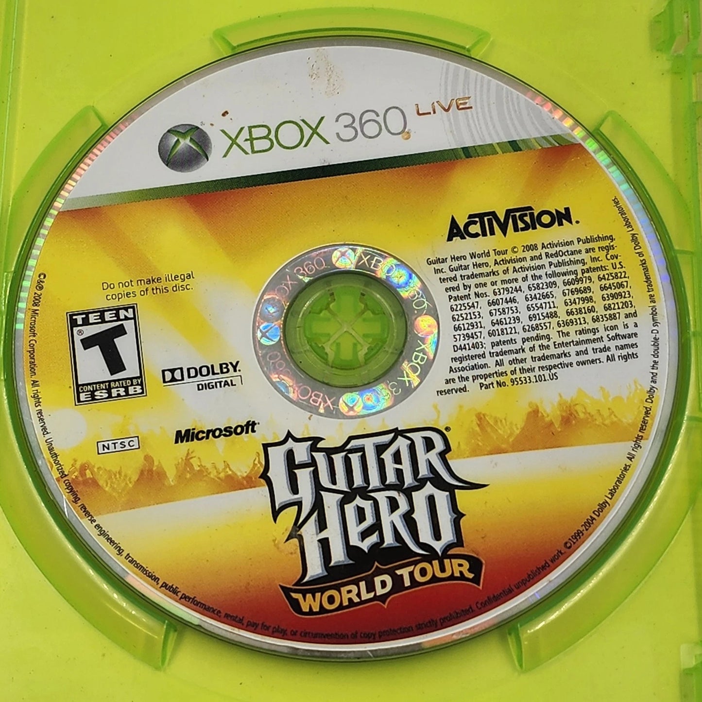 Guitar Hero World Tour Xbox 360 Music Rhythm Game Full Band Experience