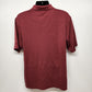 Grand Slam Golf Polo Shirt XL Short Sleeves Maroon with Black Stripes Vintage
