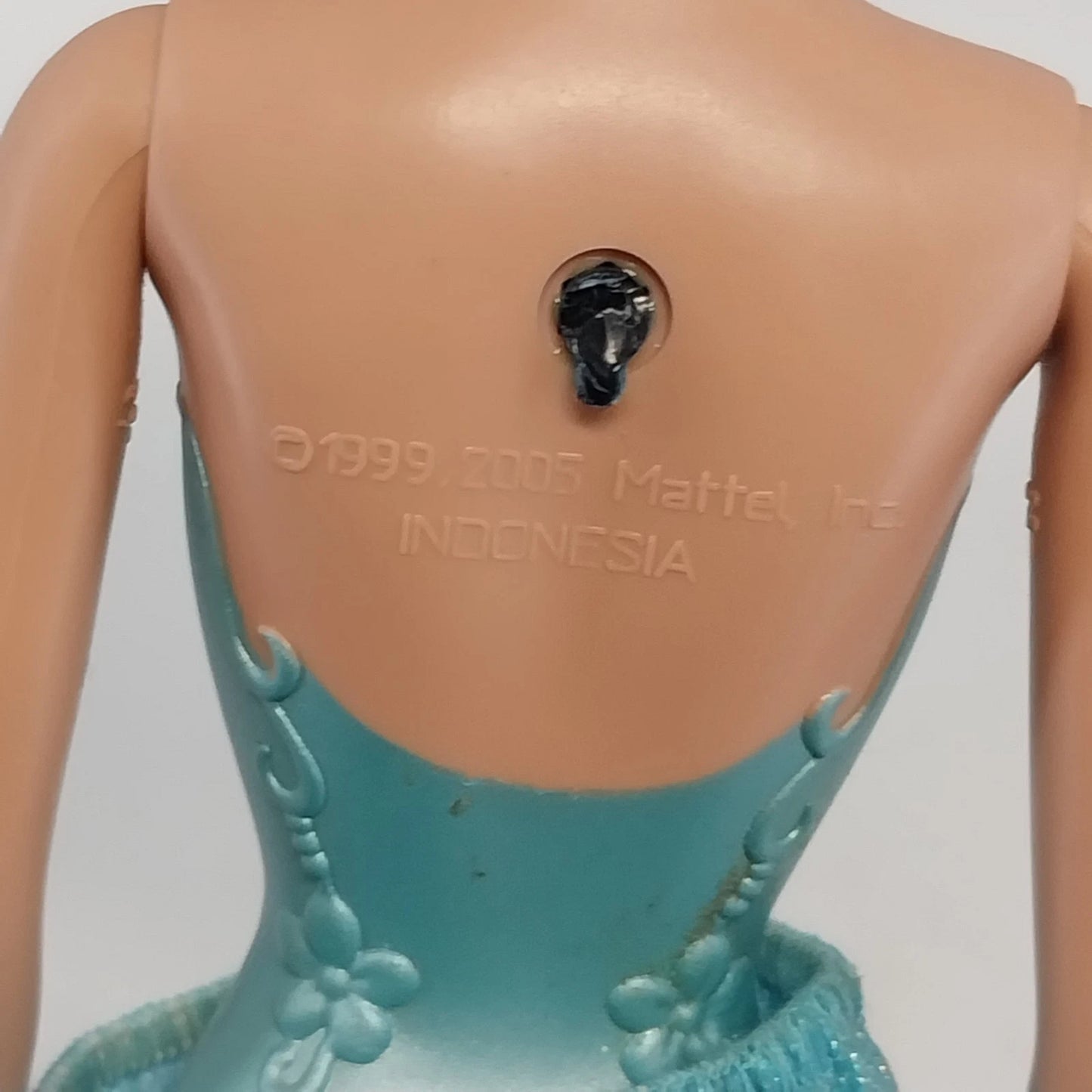 Mattel Barbie Fairytopia Fairy Doll Green Hair Blue Dress Head 1999/2005 Body