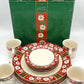 12 Pc Porcelain Christmas Dishes Set Charlton Hall China Classic Traditions  NIB