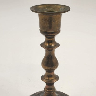 Solid Brass Victorian Candle Holder 5.75" Vintage Candlestick Made in India