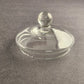 Clear Glass Candy Nut Dish Vintage With Lid With Round Top Unbranded 9.5" Tall