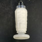 Westmoreland Paneled Grape Milk Glass Salt Pepper Shakers Metal Lids Vintage