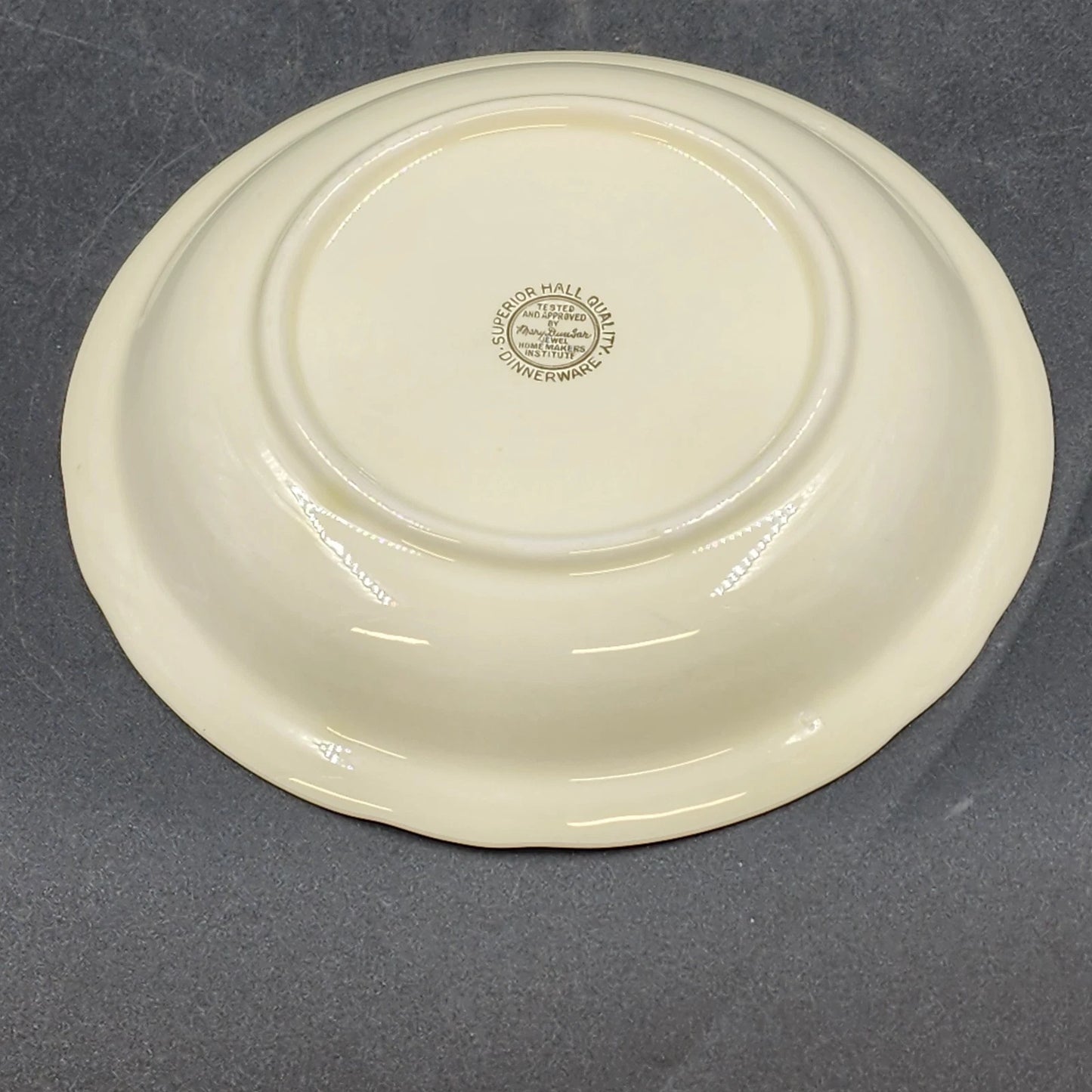 Autumn Leaf Rim Soup Bowl 8.5" Hall's Superior Jewel Tea MCM Dinnerware Vintage