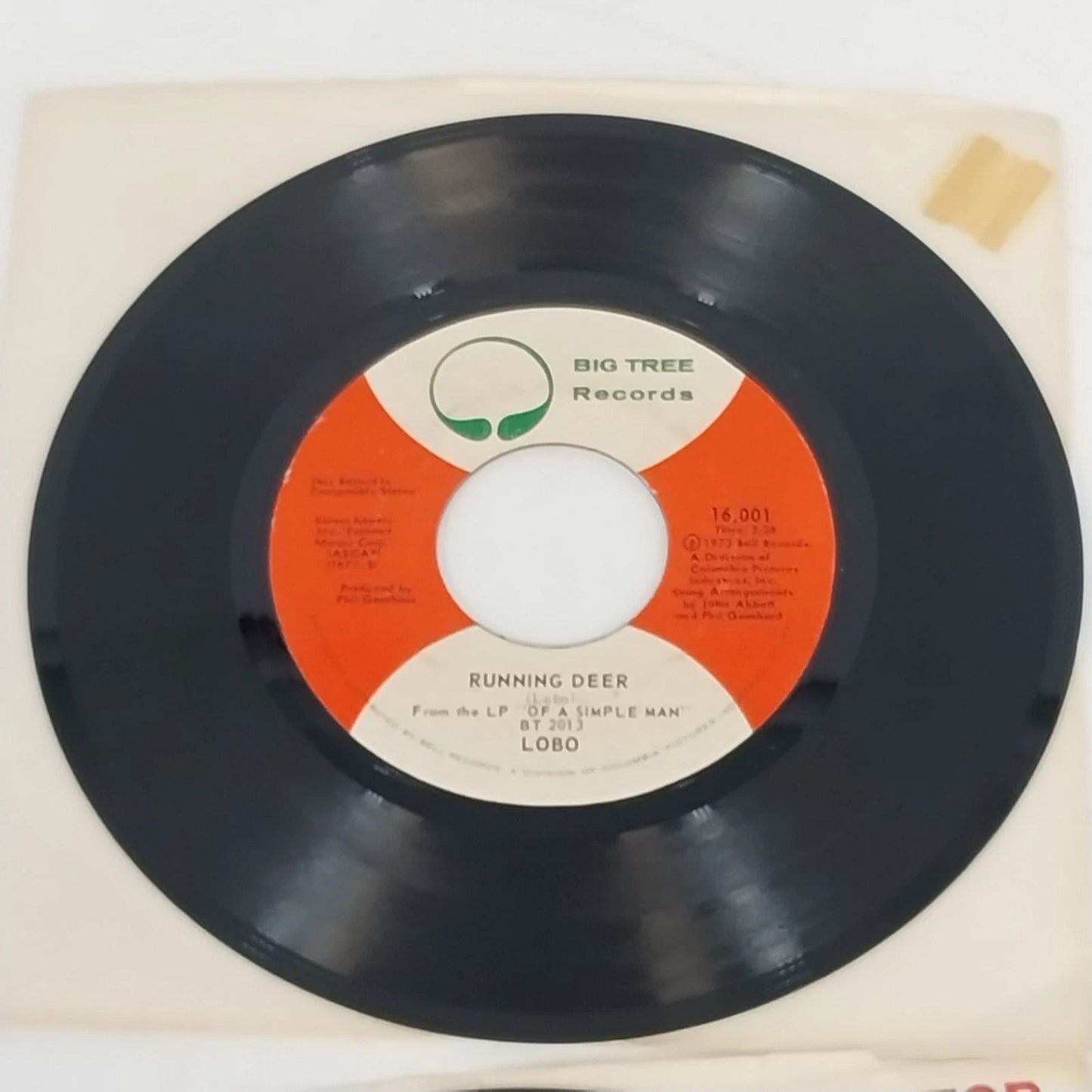 Lobo 45 RPM Vinyl Lot Soft Rock Singles Big Tree Records 1970s