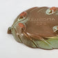 Frankoma Pottery Prairie Green Leaf Dish 225 Footed Serving Tray Oklahoma Clay