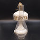 KE Strigos Greek Ceramic Oil Lamp 24K Gold Classical Figures Glass Chimney 18"