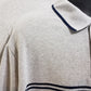Men's Hard Rock Cafe Polo Golf Shirt Large Atlanta Gray 2 Blk Horizontal Stripes
