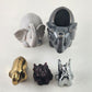 5 Small Elephant Various Figurines Red Stone Pewter Brass Precious Moments Vase