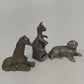 Spoontiques Rawcliffe 3Pcs Pewter Kangaroo Giraffe Dog Miniature Animal Figurine