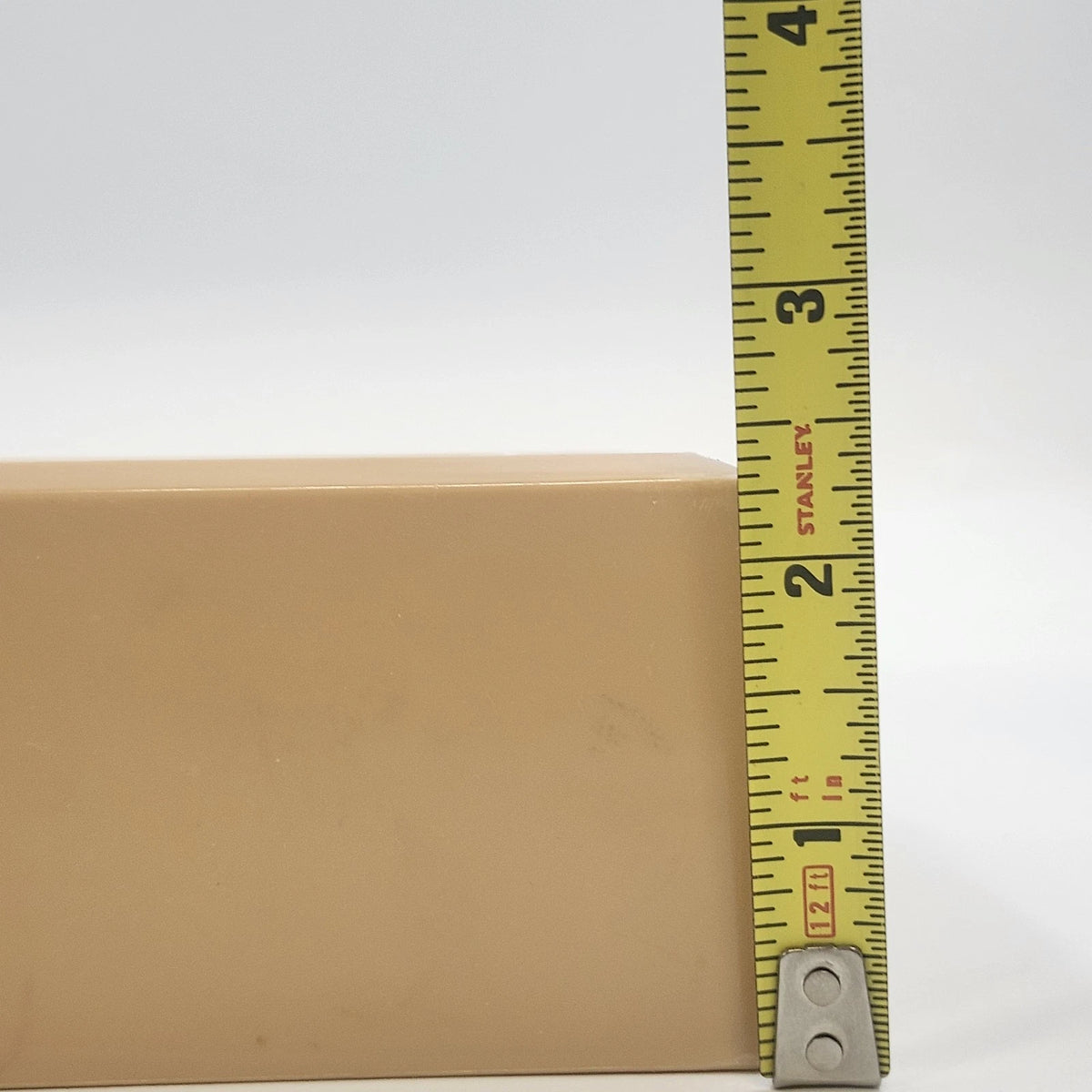 Rubbermaid Plastic Tissue Box Cover 2939 Tan Atomic Starburst 10.5" MCM Vtg