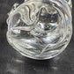 Baccarat France Stunning Clear Glass Crystal Santa Claus with Gift Figurine 4"